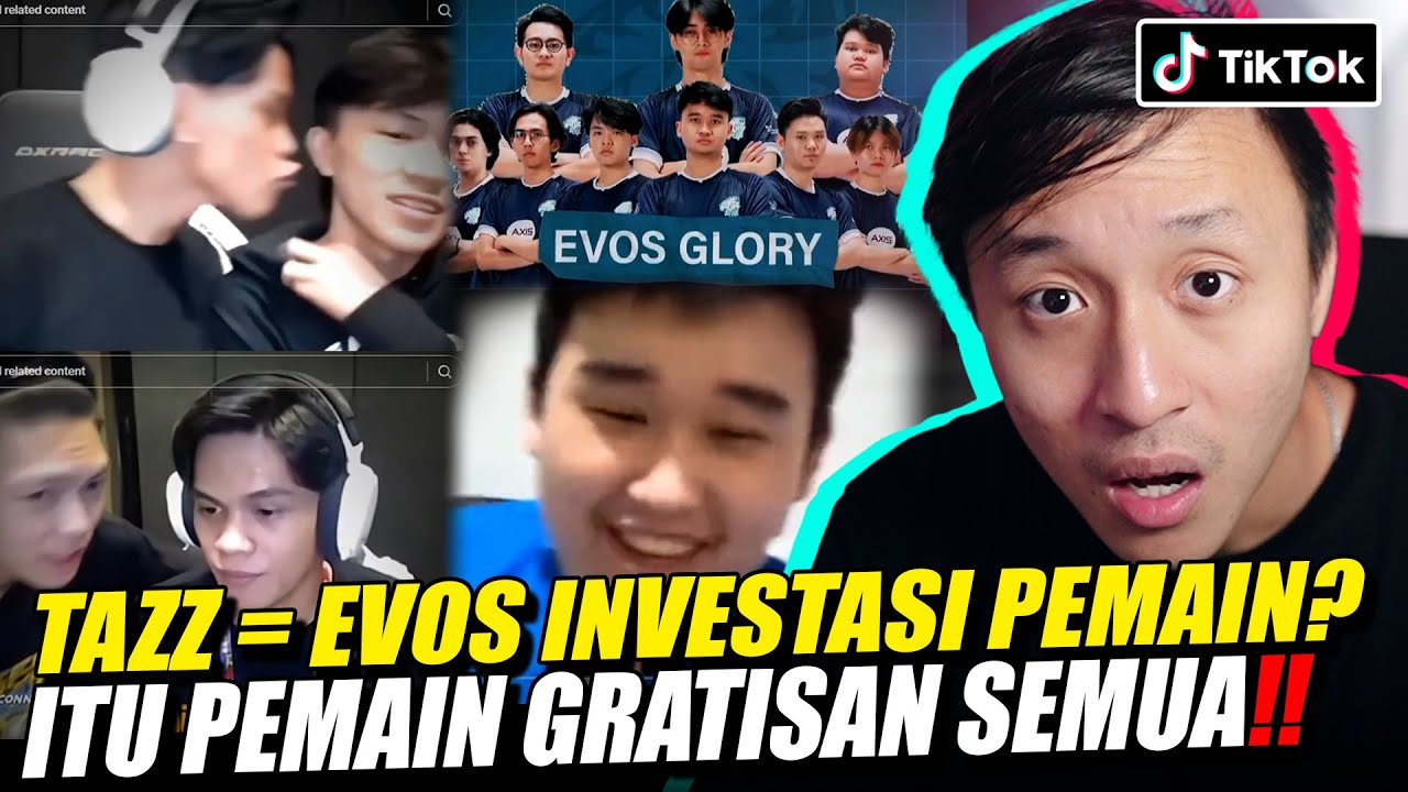 STATEMENT TAZZ TENTANG EVOS SKRG! SKYLAR IRRAD SMAKIN MENYERAMKAN! REACTION TIKTOK MOBILE LEGEND!