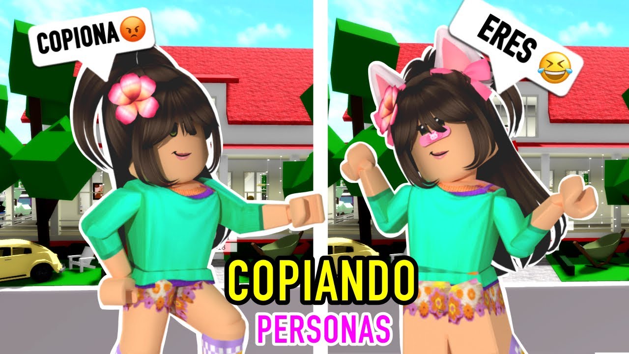 🤣Copiando a las personas en Brookhaven😆/Roblox