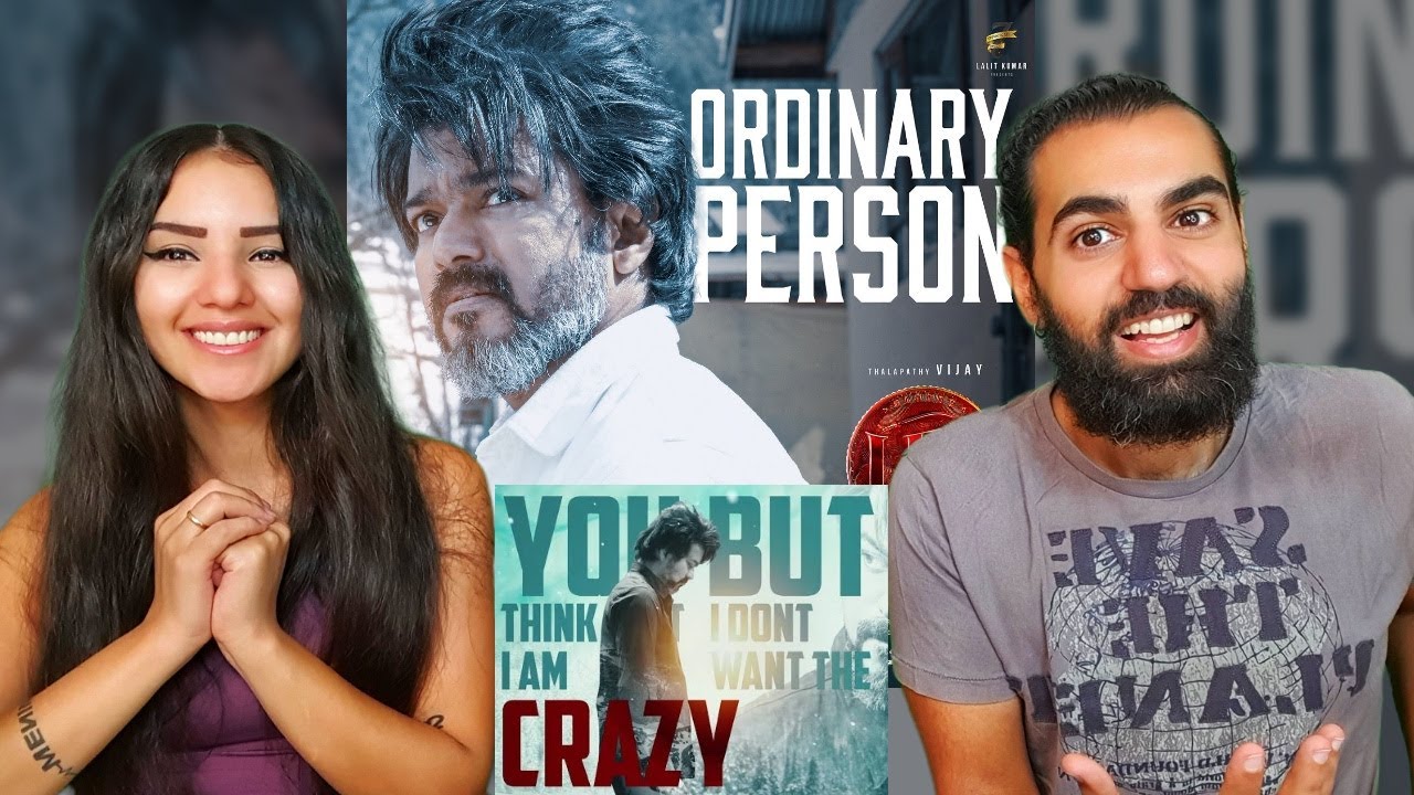 🇮🇳 REACTING TO LEO  - Ordinary Person Lyric | Thalapathy Vijay, Anirudh , NikhitaGandhi