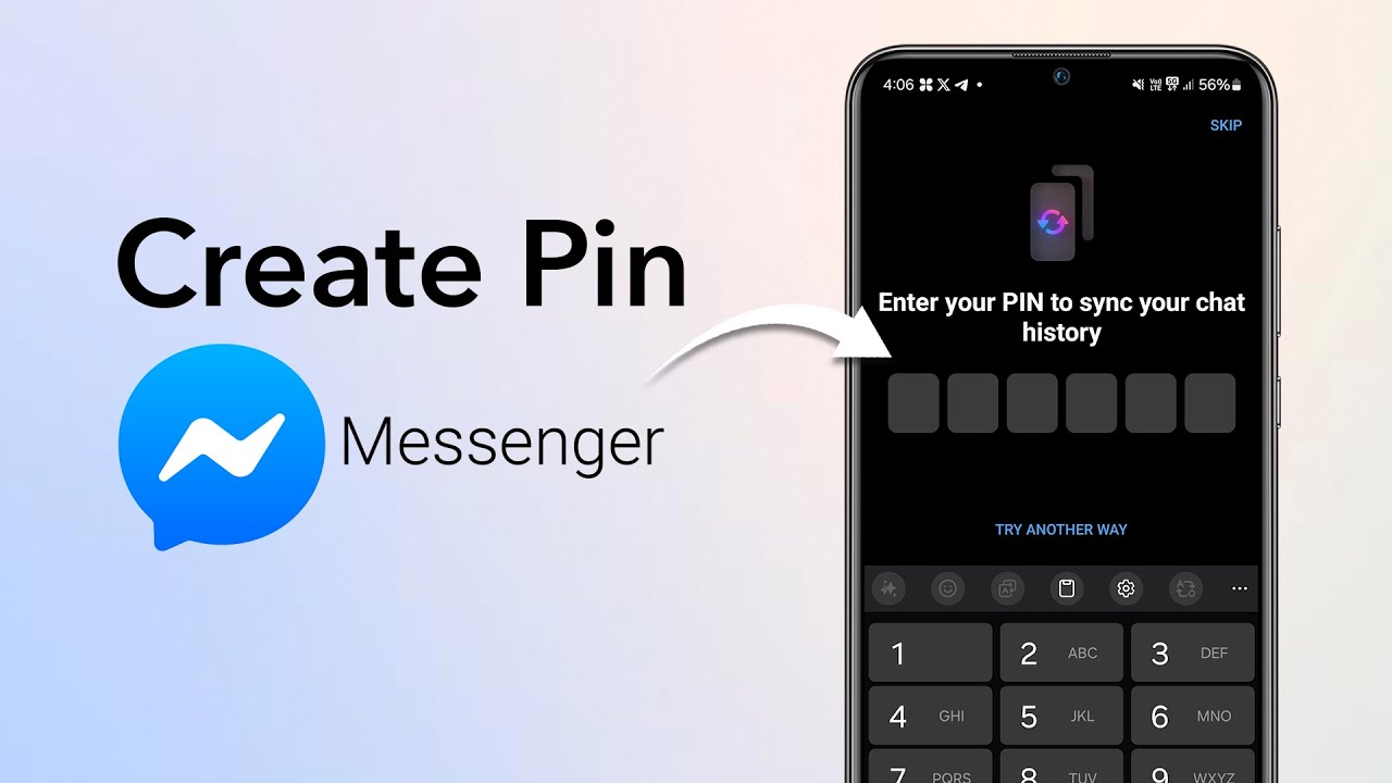 Как создать PIN-код в Messenger?