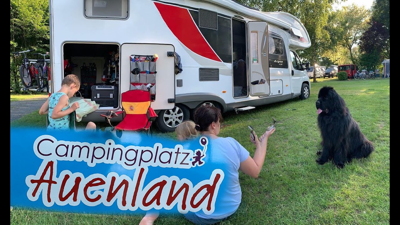 Mit dem Wohnmobil unterwegs in Deutschland - Familien-Urlaub auf dem Campingplatz Auenland