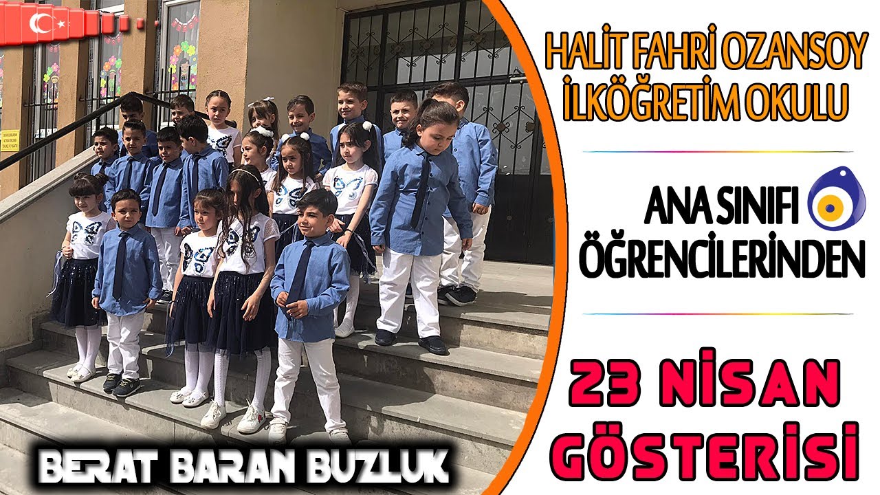 HALİT FAHRİ OZANSOY İLKÖĞRETİM OKULU / ANASINIFI ÖĞRENCİLERİ 23 NİSAN GÖSTERİSİ ( DRONE )
