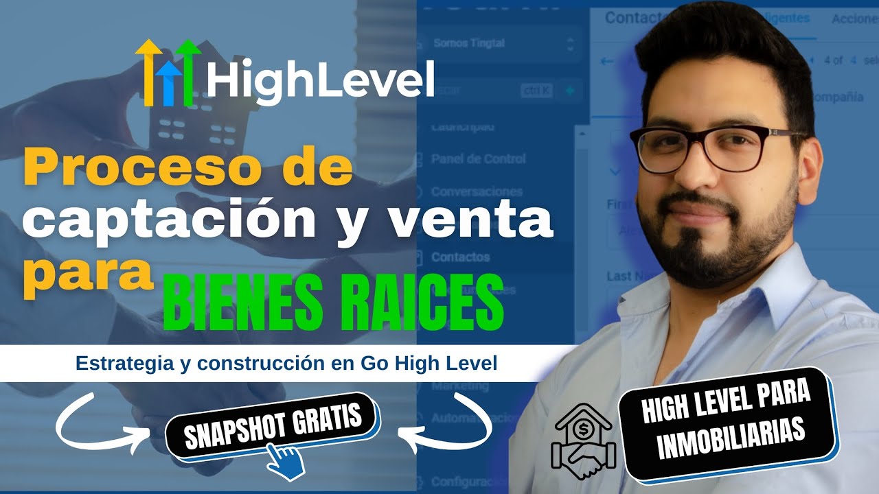 Proceso de captación y venta de bienes raíces con Go High Level