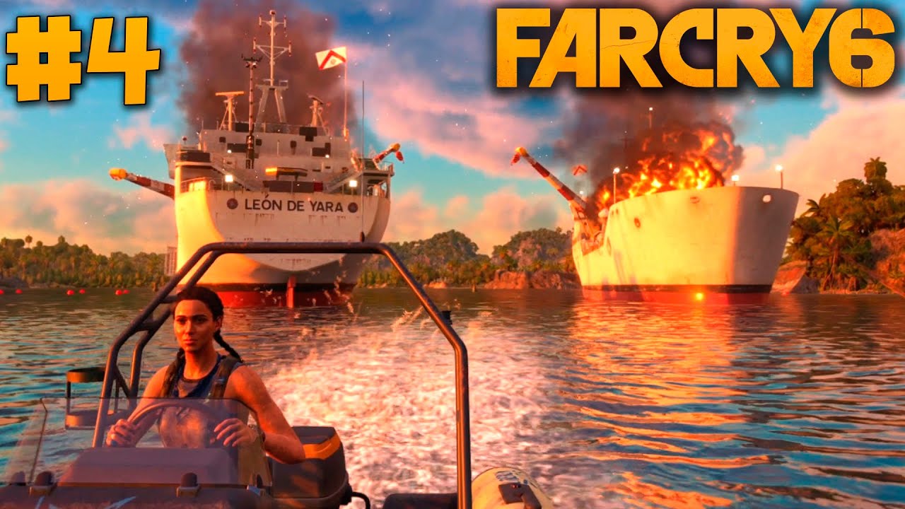 ¡EXPLOSIÓN DE DOS BARCOS GIGANTES Y HUIDA DE LA ISLA! | Nuevo Acompañante Far Cry 6
