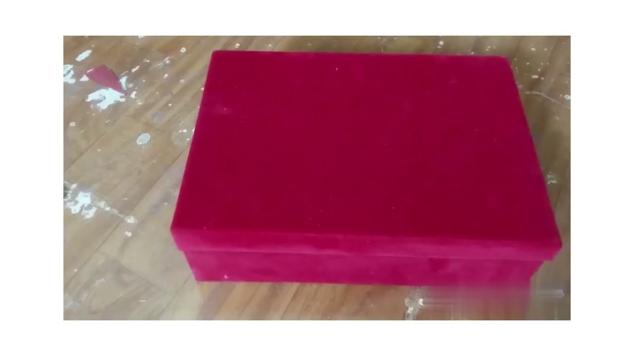 Making of custom velvet lined wooden box / velvet box |  line a box with velvet | Custom Wooden Box