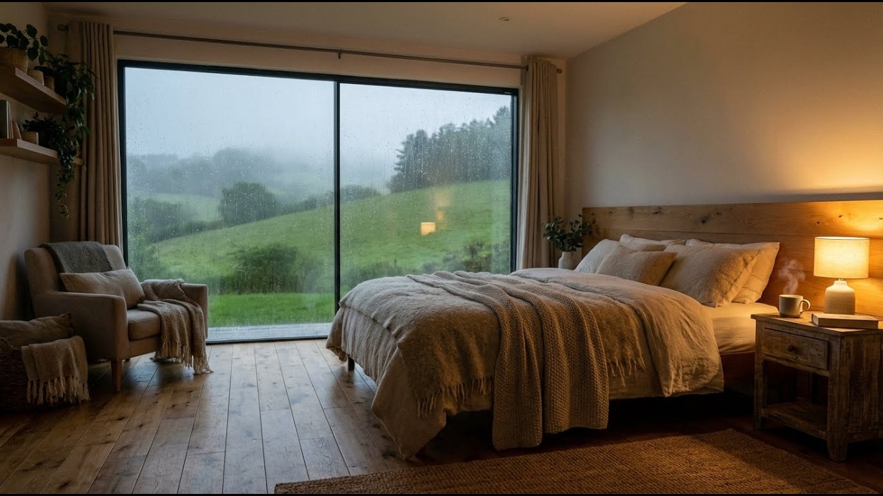 Pluie Relaxante pour Dormir Profondément 1 Heures