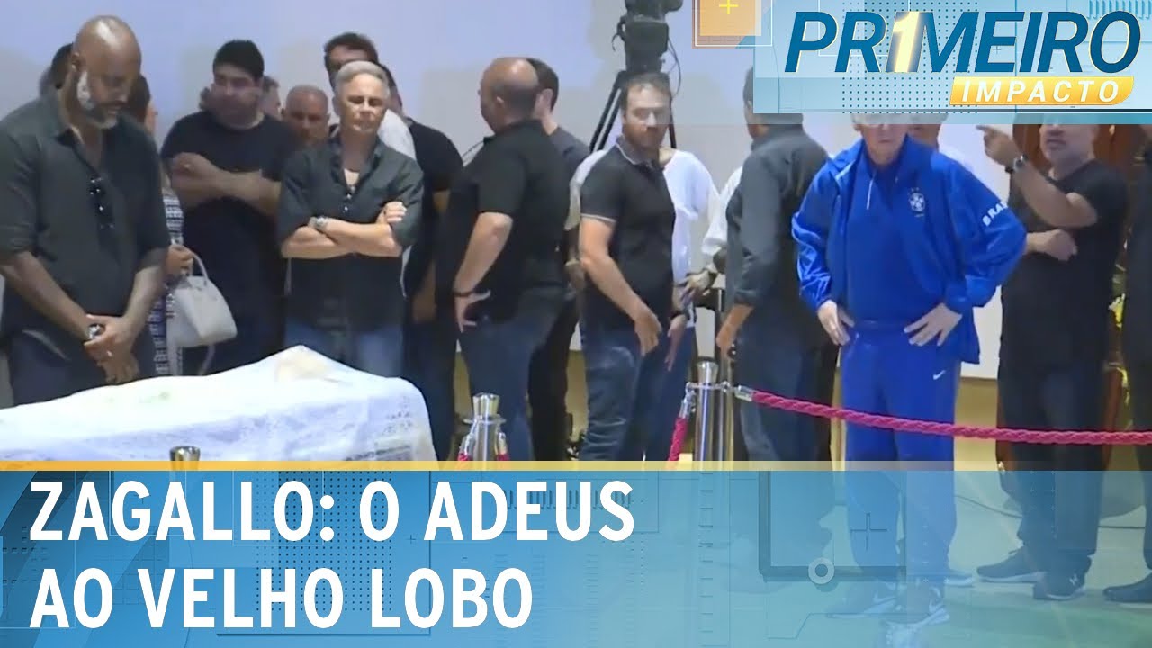 Corpo de Zagallo é enterrado no Rio após homenagens de tetracampeões | Primeiro Impacto (08/01/24)
