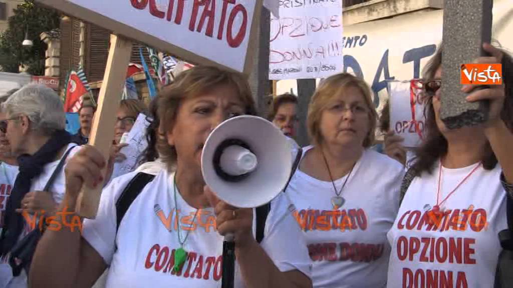 ESODATI E PENSIONATI, LA MANIFESTAZIONE SINDACALE DAVANTI AL MINISTERO DELL'ECONOMIA