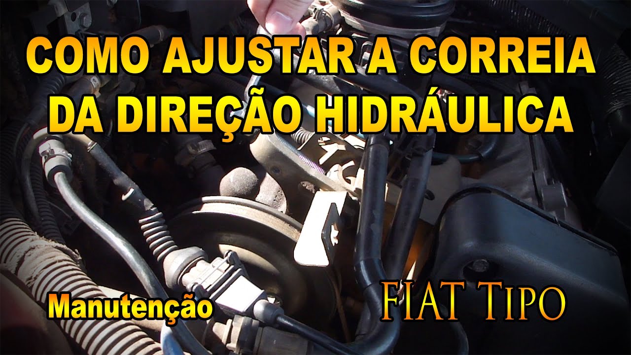 Fiat Tipo - Como ajustar a correia da direção hidráulica - Pesterenan