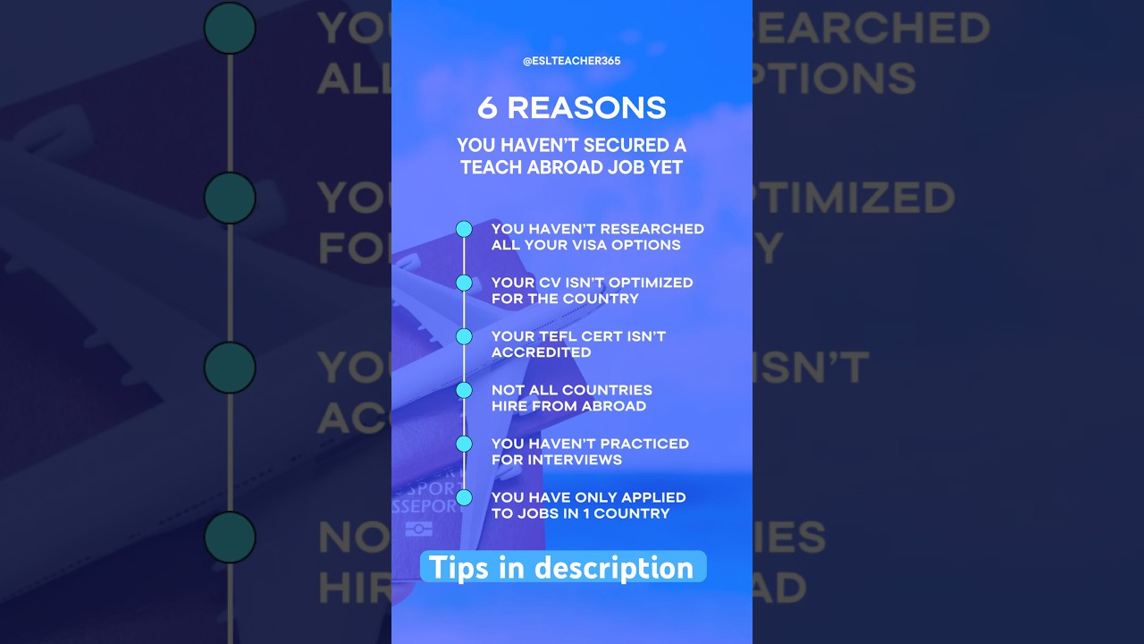 6 Reasons You Haven&rsquo;t Got a Teach Abroad Job YET 🌍✈️