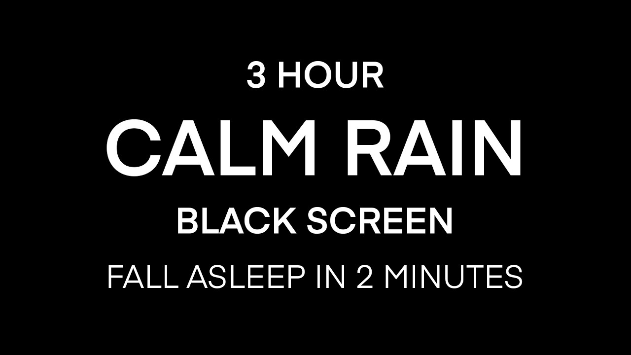 Sleep Instantly in 2 Minutes with Relaxing Rain | Black Screen | Fall Asleep Fast & Stay Asleep