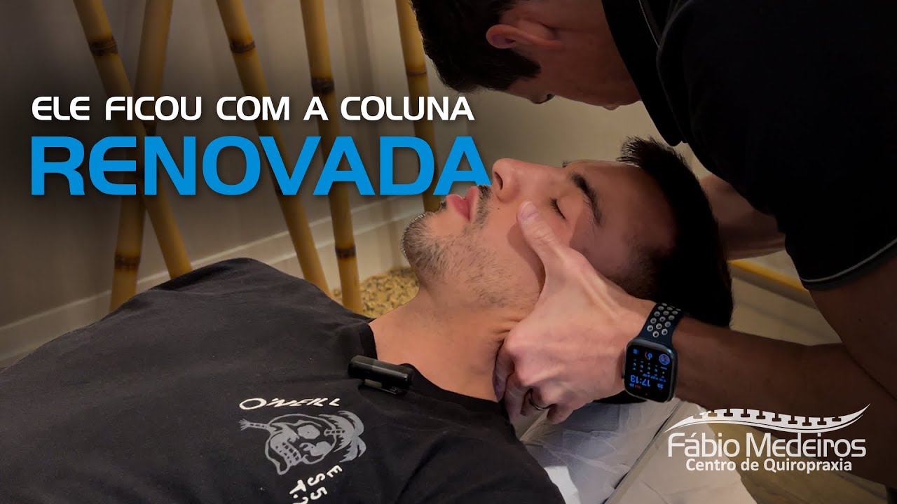 Ele ficou com a Coluna Nova! Ajustando o Atleta de MMA Thomas Almeida! 