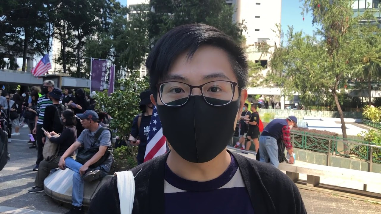 中环集会游行感谢美国保护香港