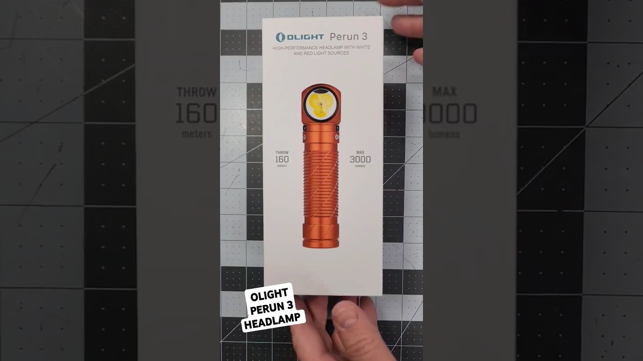 Olight Perun 3 Headlamp unboxing & beam shot #flashlight #edcflashlight