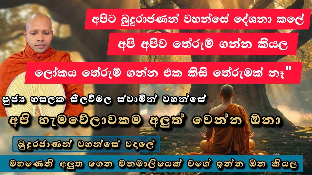 අලුත්ම දේශනාව |ජිවිතයට කමටහනක් |#882බණවර |#revhasalakaseelawimalathero |2026.02.10