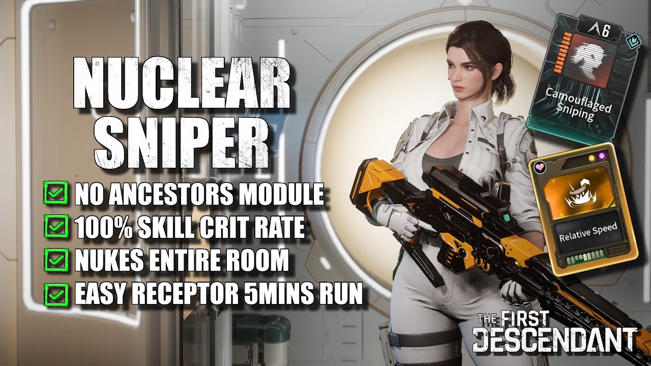 Hailey Camouflaged Sniping Supermassive Receptor Build | The First Descendant