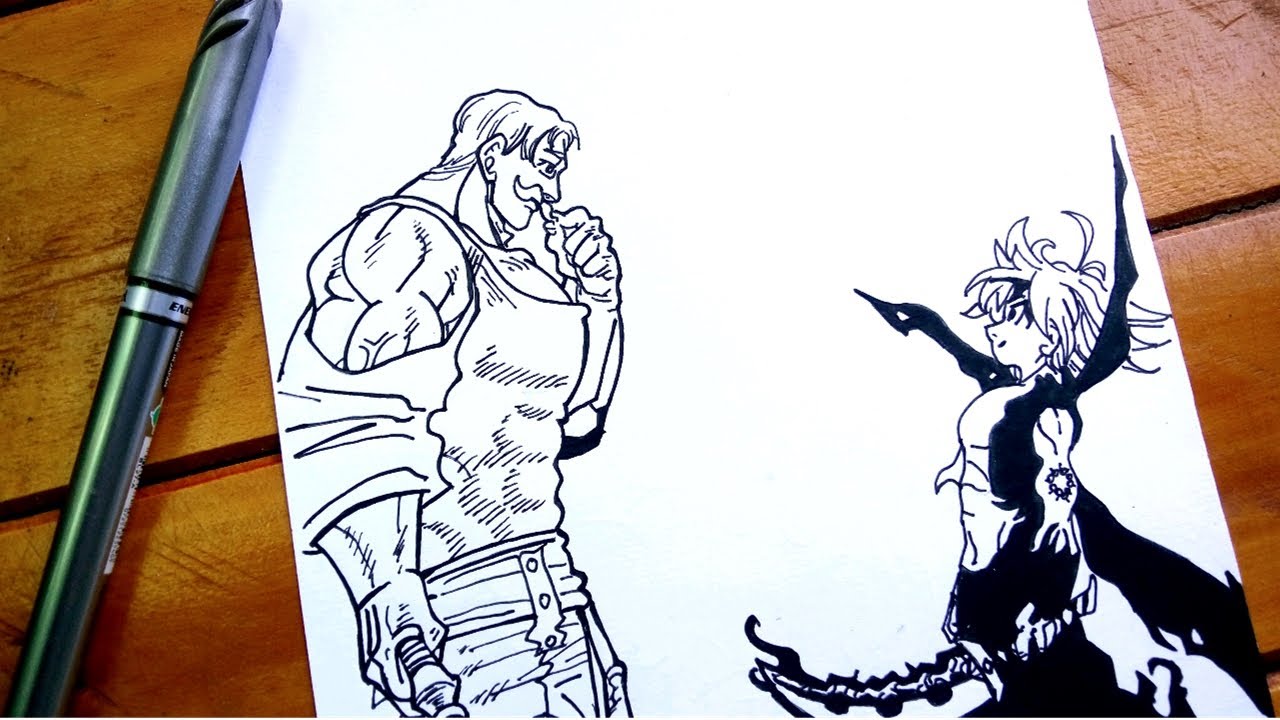 Como Desenhar o Meliodas VS Escanor