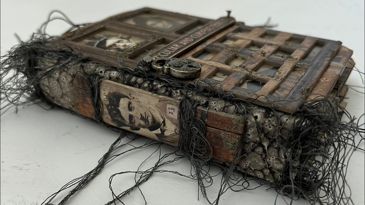 HANDMADE FILE FOLDER JUNK JOURNAL FEATURING TIM HOLTZ IDEA-OLOGY HALLOWEEN 2024 (flip through)