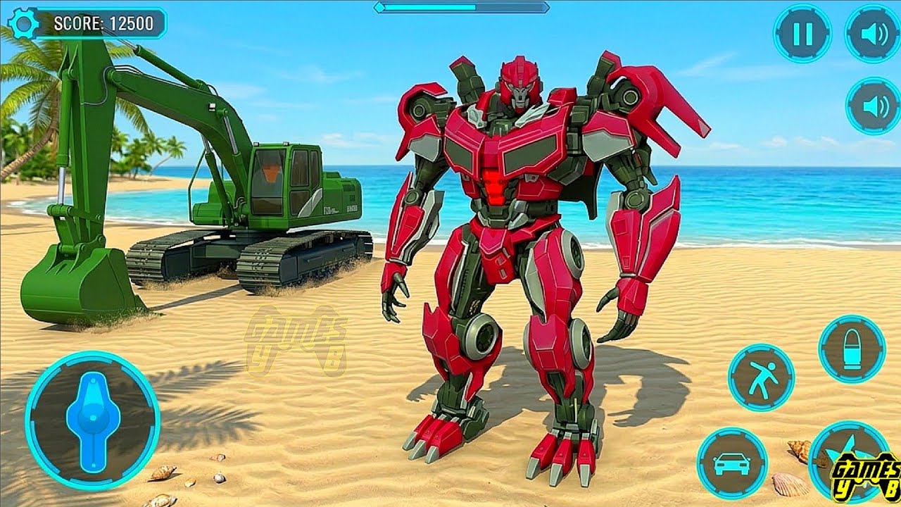 Excavator Robot transformers: Mech Multiple Transform Game Part 16 - Android Gameplay