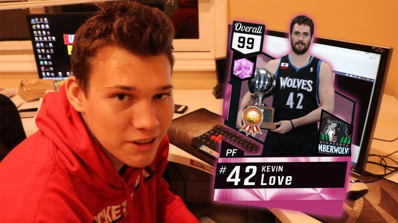 OMG 99 OVERALL PINK DIAMOND KEVIN LOVE NBA 2K17 #12