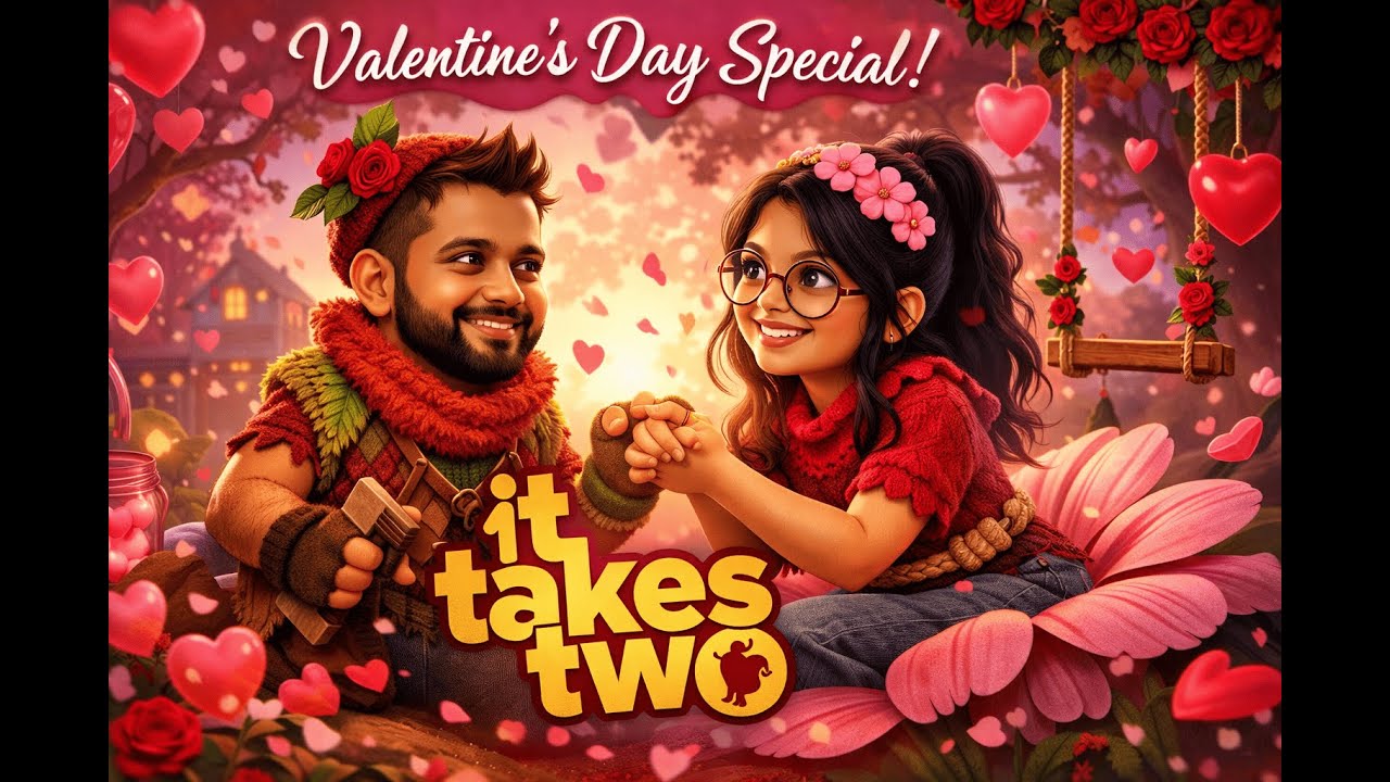 VALENTINE’S COUPLE GOALS 💕 | Husband & Wife Playing It Takes Two 😂🔥