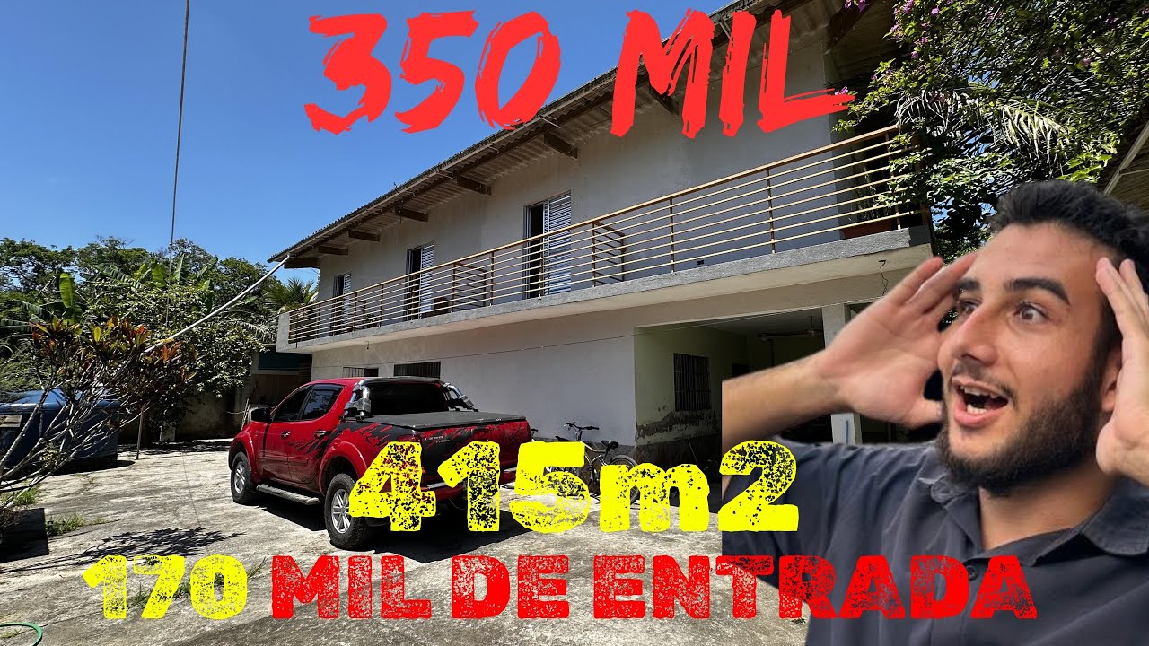 MINI CHÁCARA POR 350 MIL COM 5 QUARTOS EM ITANHAEM 