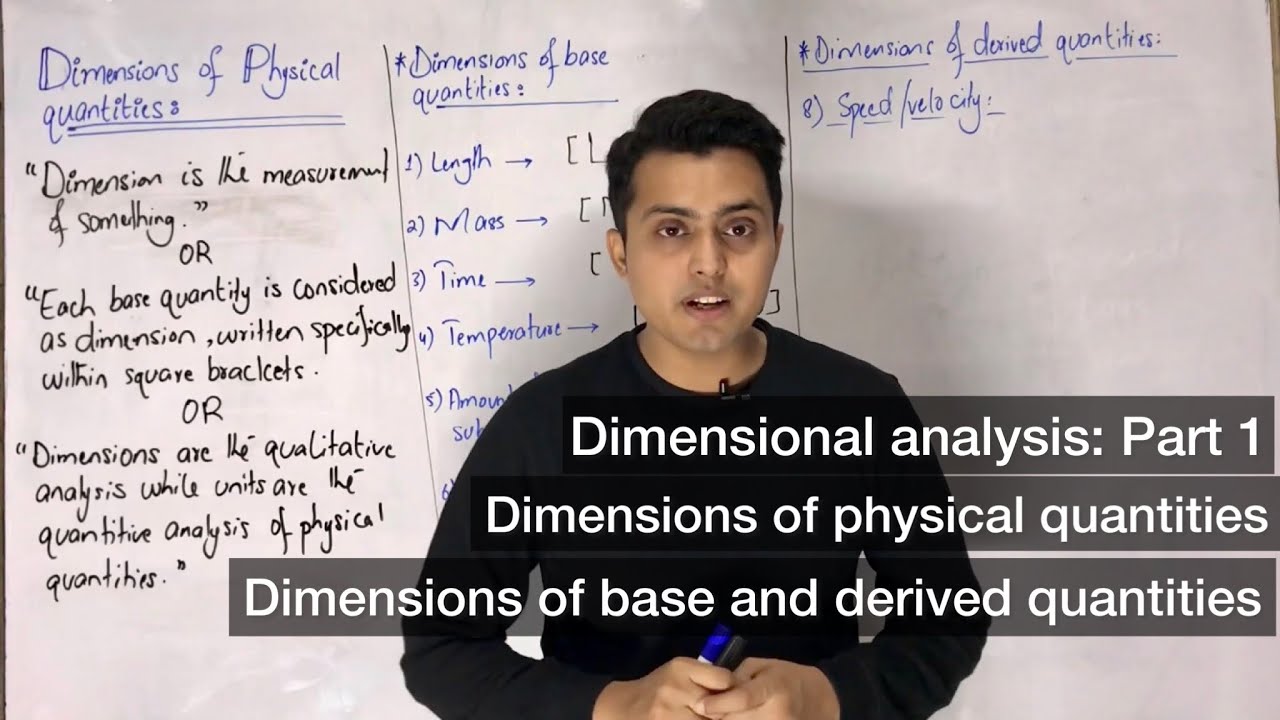 Dimensions || Dimensions of physical quantities || Dimensional analysis || class 11 || Physics