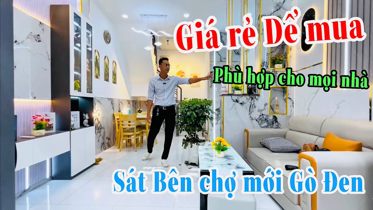 🏠Cơ hội chỉ có một để sở hữu căn nhà đẹp giá rẻ này 🔥Sát bên chợ mới Gò Đen ❤️