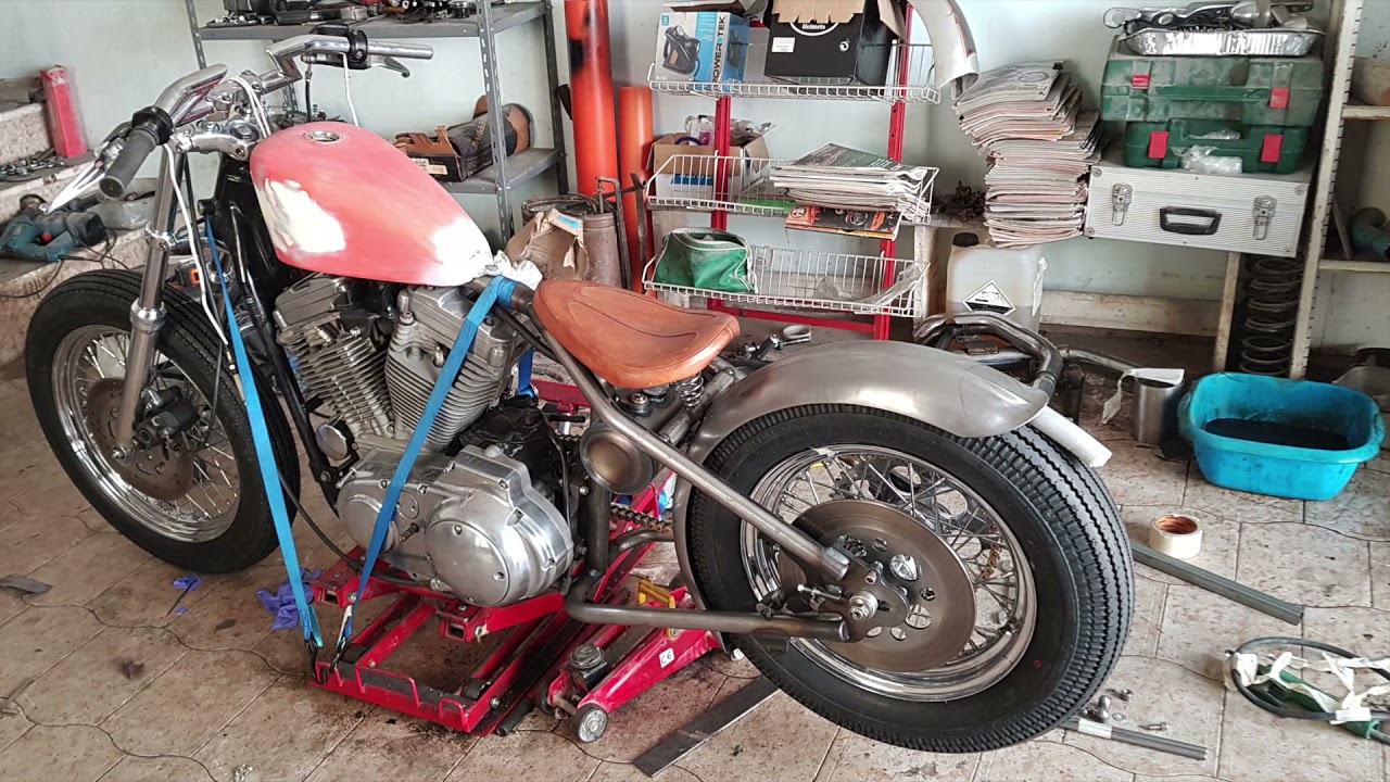 Sportster hardtail bobber build