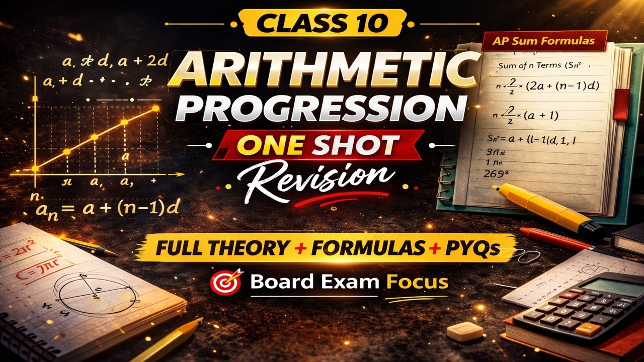 CBSE Class 10 || Maths || Arithmetic Progressions || Animation || in English