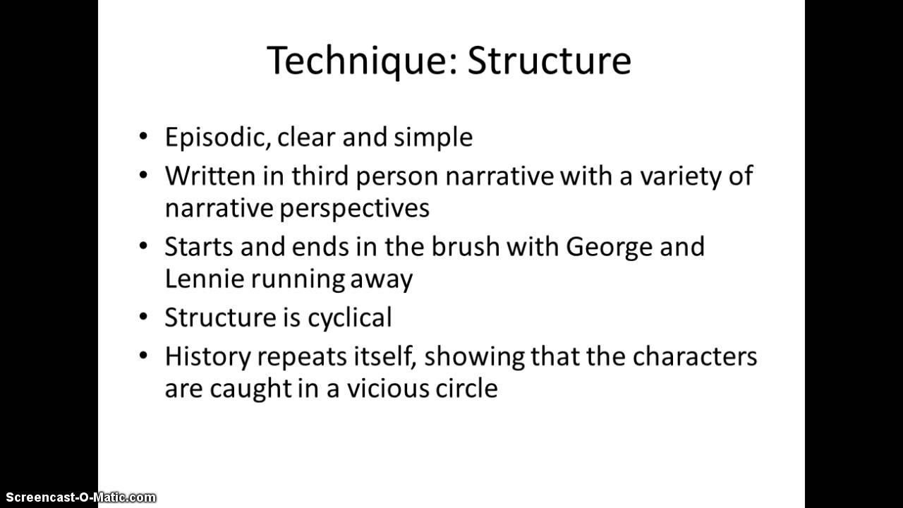 Of Mice and Men Revision: Style and Technique