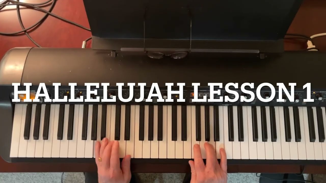 Hallelujah Piano Tutorial - Online piano lessons for  Beginners Lesson 1