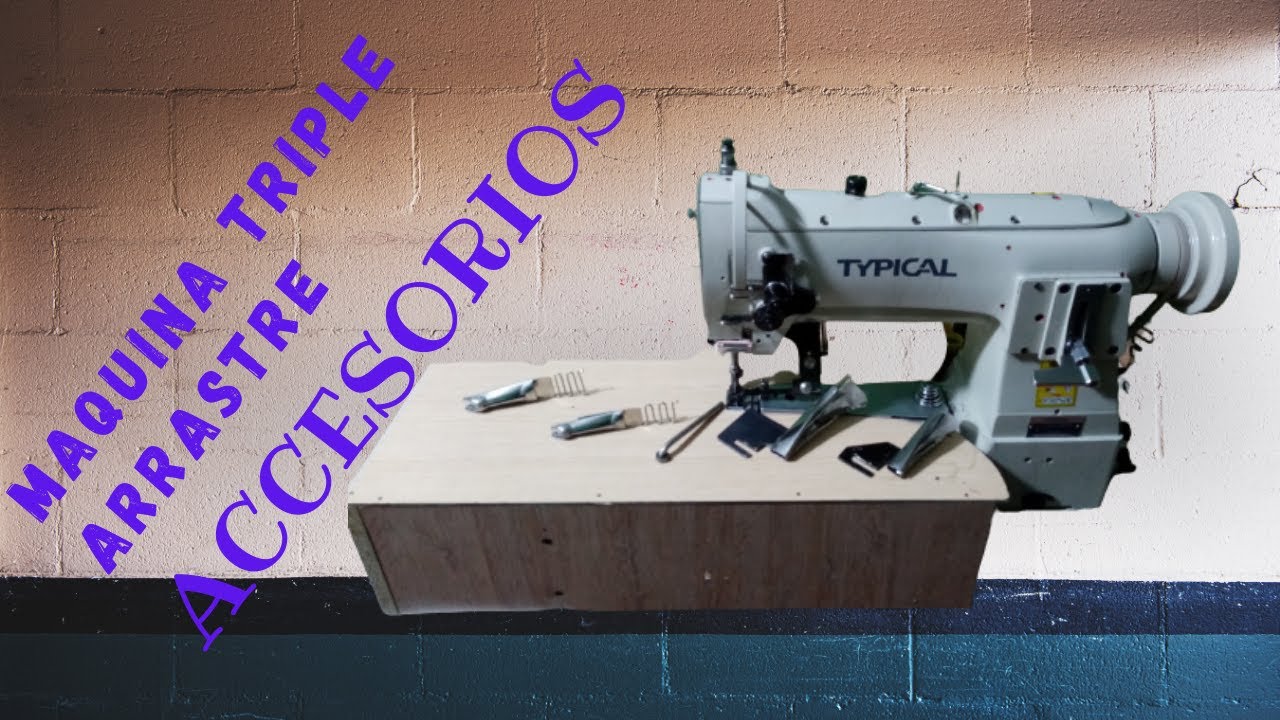 maquina triple arrastre accesorios///maquina de codo//maquina de coser cuero triple arrastre