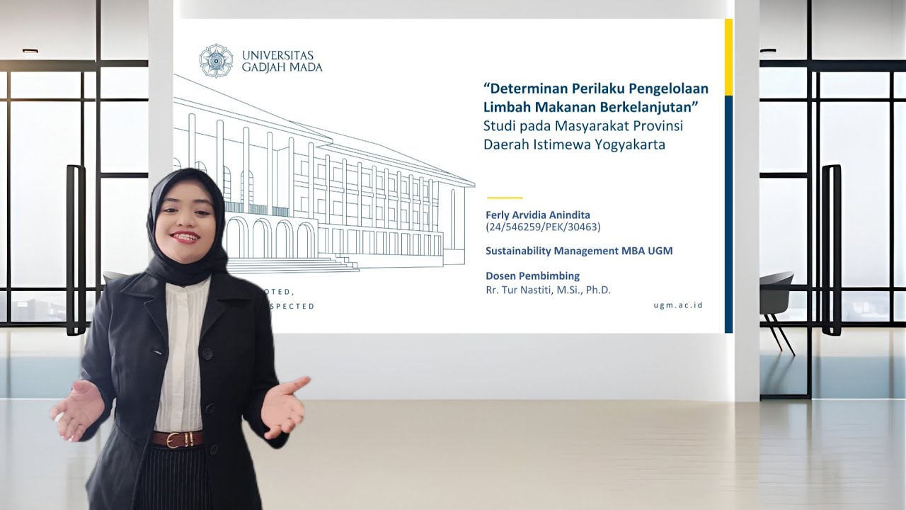 Ferly Arvidia: Determinan Perilaku Pengelolaan Limbah Makanan Berkelanjutan | Thesis Defense MBA UGM