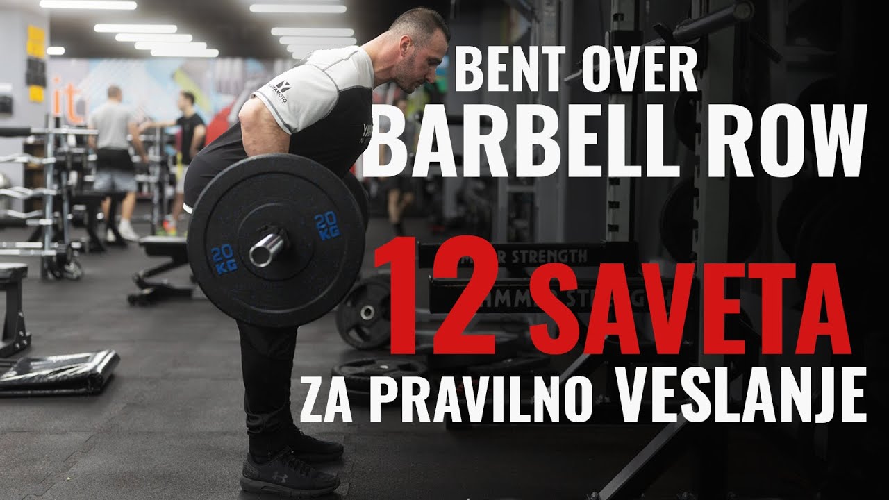 VESLANJE ŠIPKOM | BARBELL ROW | KAKO PRAVILNO RADITI | MAKSIM TRZIN