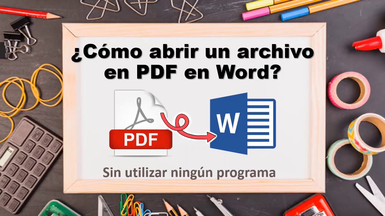 Cómo abrir un documento PDF en Word