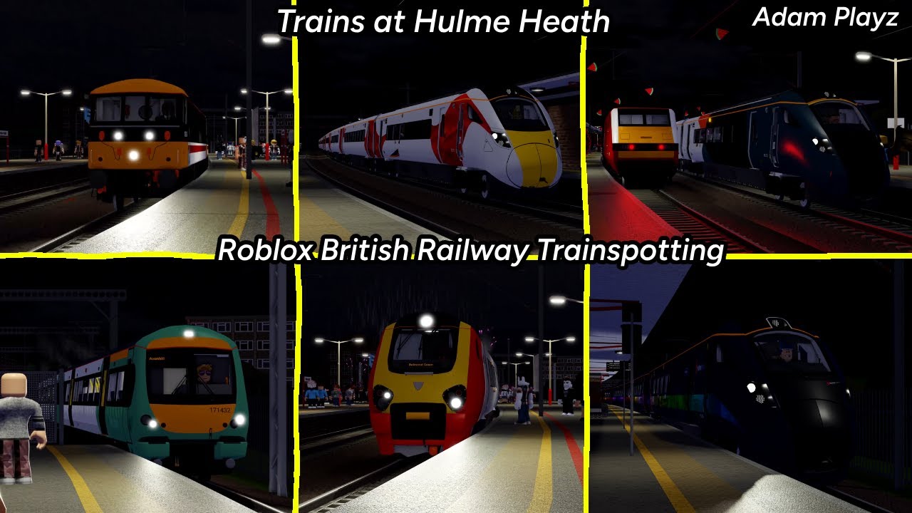 Trains at Hulme Heath (Roblox British Railway Trainspotting 21/02/25)