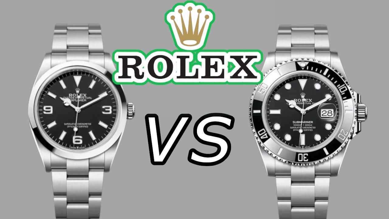 【徹底比較】ロレックス エクスプローラー36mm vs サブマリーナー｜どっちが買い？