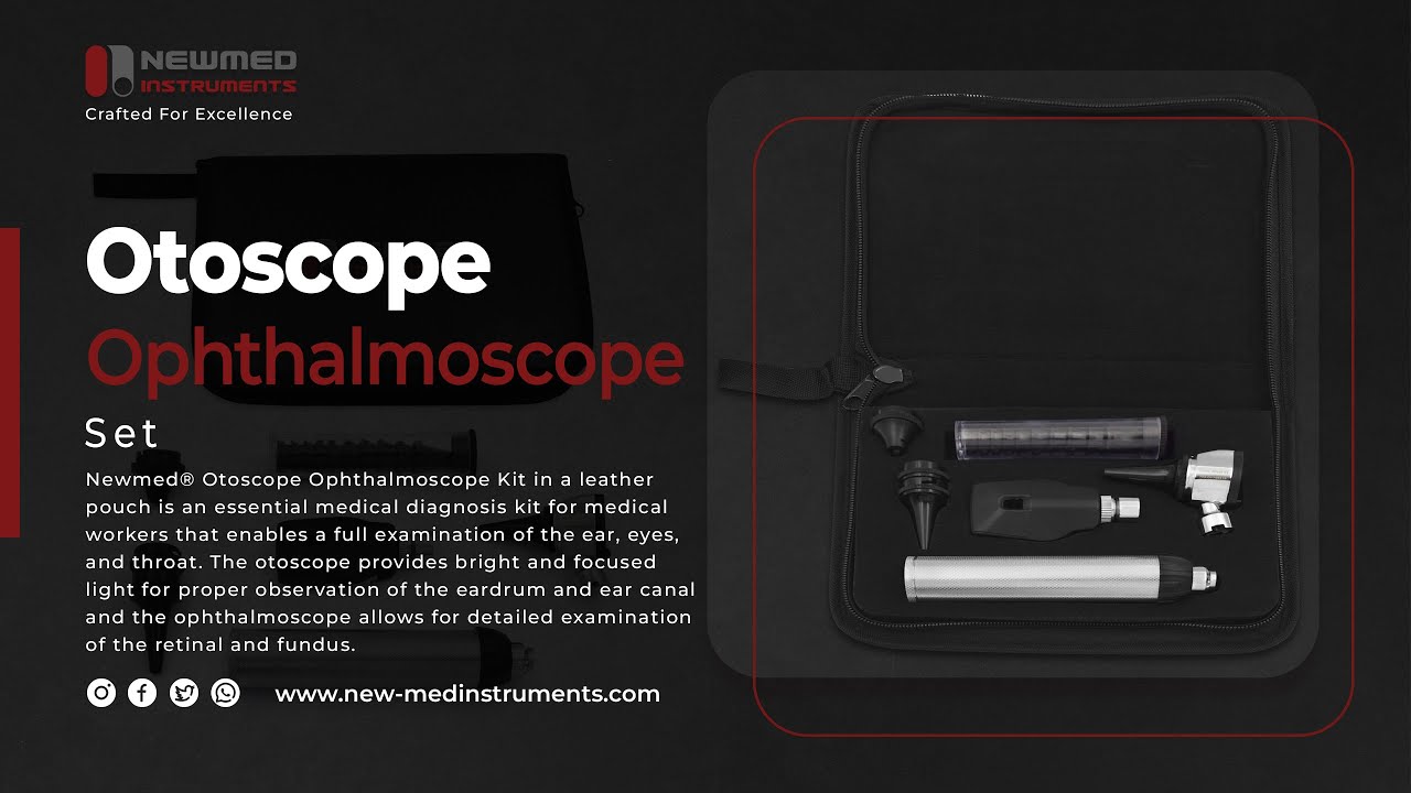 Newmed® Otoscope Ophthalmoscope Kit – Essential Medical Diagnostic Set