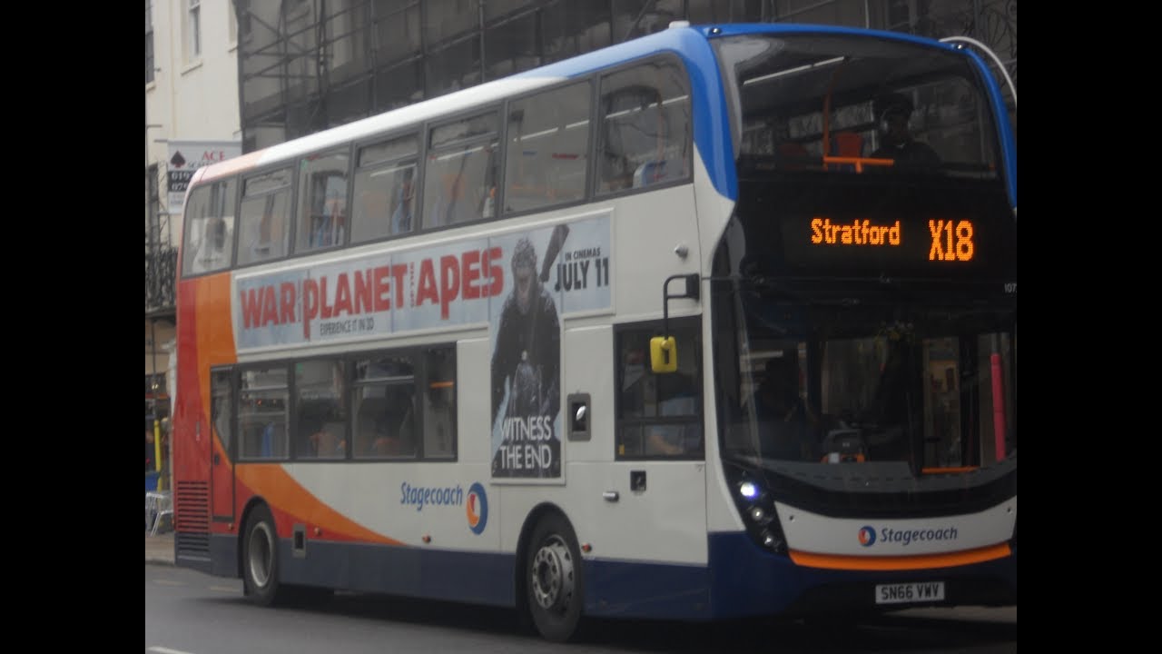 Stagecoach Midlands ADL Enviro 400 MMC 10729 SN66 VWV on route X18 to Evesham
