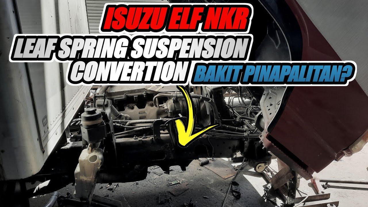 LEAF SPRING SUSPENSION CONVERTION  ISUZU ELF NKR JAPAN SURPLUS TRUCK