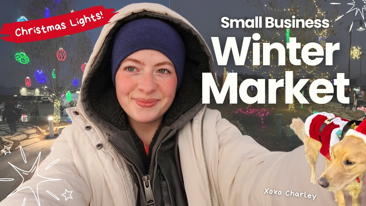 Small Business Winter Wonderland Market Vlog in Papillion Nebraska!