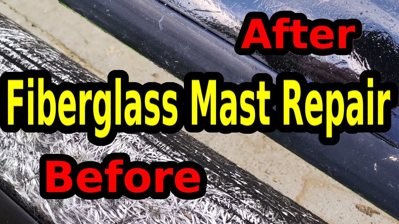 Repairing Hobie 16 sailboat fiberglass mast