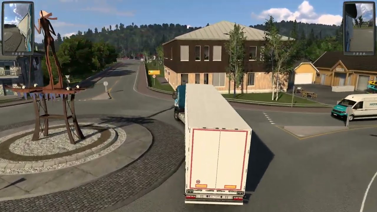 Eurotruck simulator - DLC Nordic Horizons - I'm almost at North Cape but...I'm lying down then...