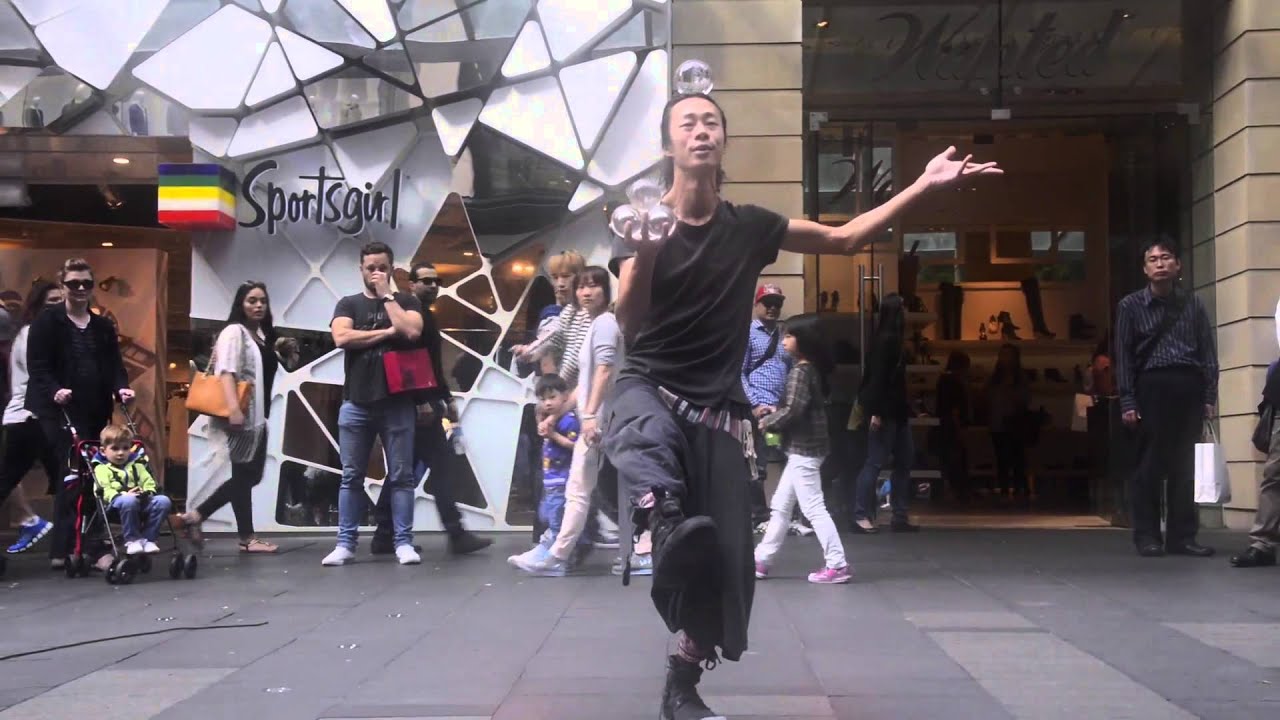 World's Best Glass Ball Street Perforemer