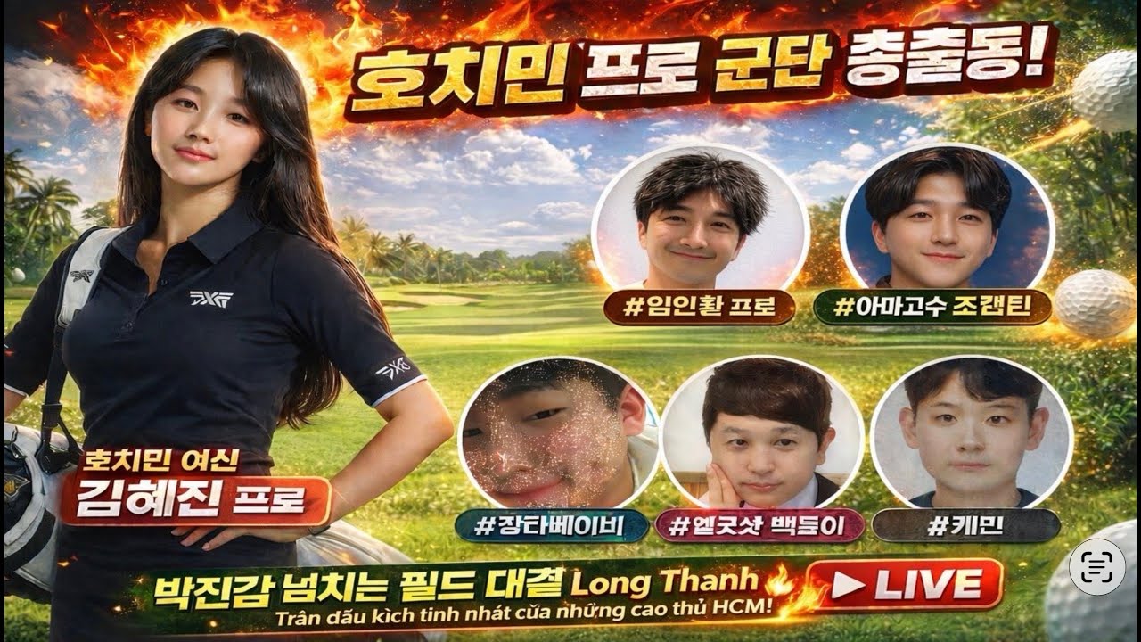 4부 김혜진 프로 초청🏌️‍♀️호치민 프로 군단 집결🔥 Long Thanh 명승부 | 임인환·김혜진·조인성·이승준 vs 엘굿샷 LIVE