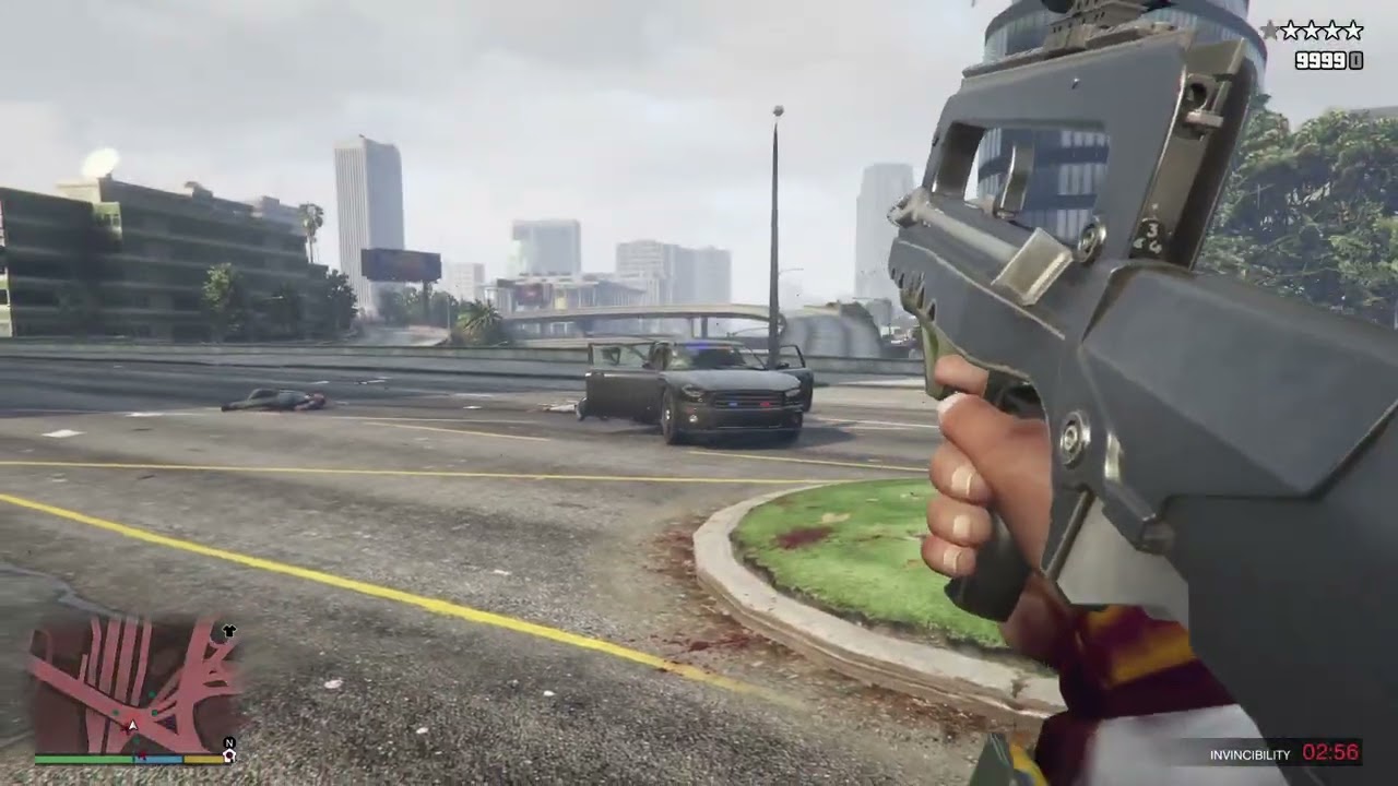 GTA V MGL 유탄발사기 파마스 F1 60발난동
