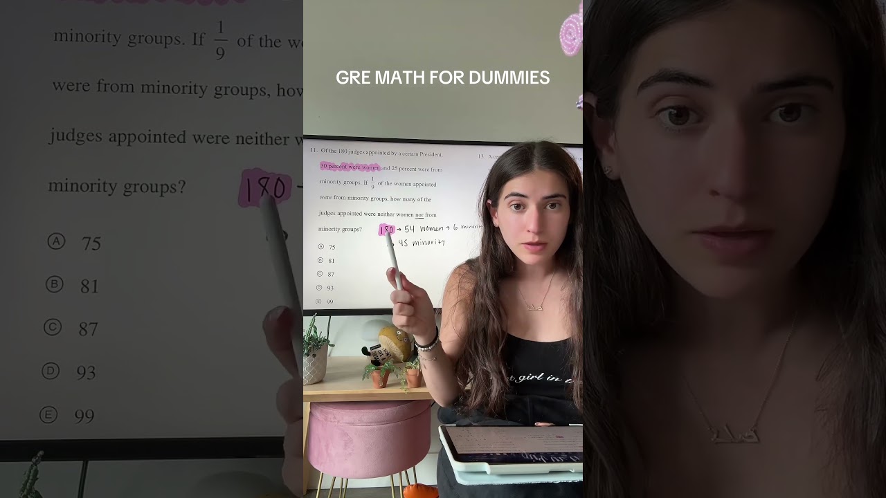 Hot girls do math and take the gre 🤓 can you solve this math problem? #gretestprep #math