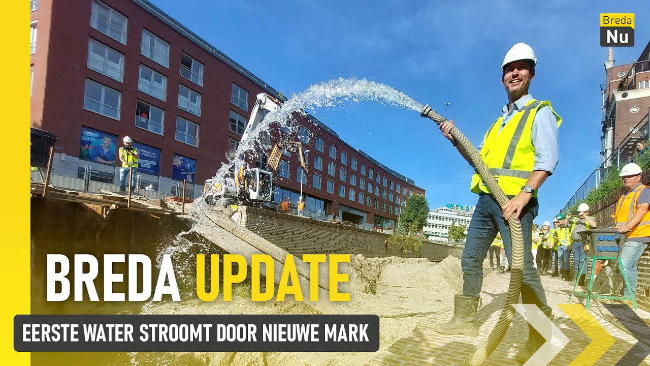 Eerste water stroomt door Nieuwe Mark | Breda Update