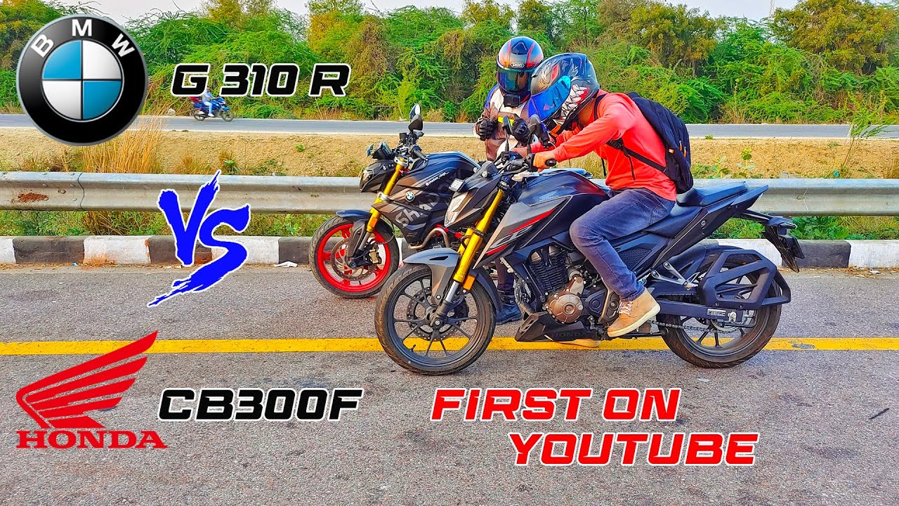 HONDA CB300F VS BMW G 310 R FIRST ON YOUTUBE #trending #viral #cb300f #bmwg310r #dragrace